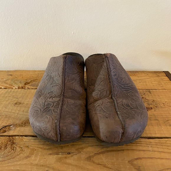 Papillio by Birkenstock Brown Clog Mule L 8 39 Cork Delores Wedge - Picture 2 of 12